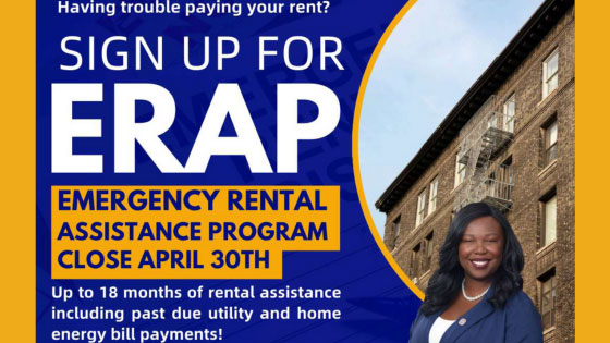 The Emergency Rental Assistance Program application closes April 30th!
