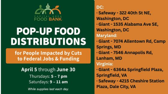 Free Food Distributions for Former Federal Employees and Contractors